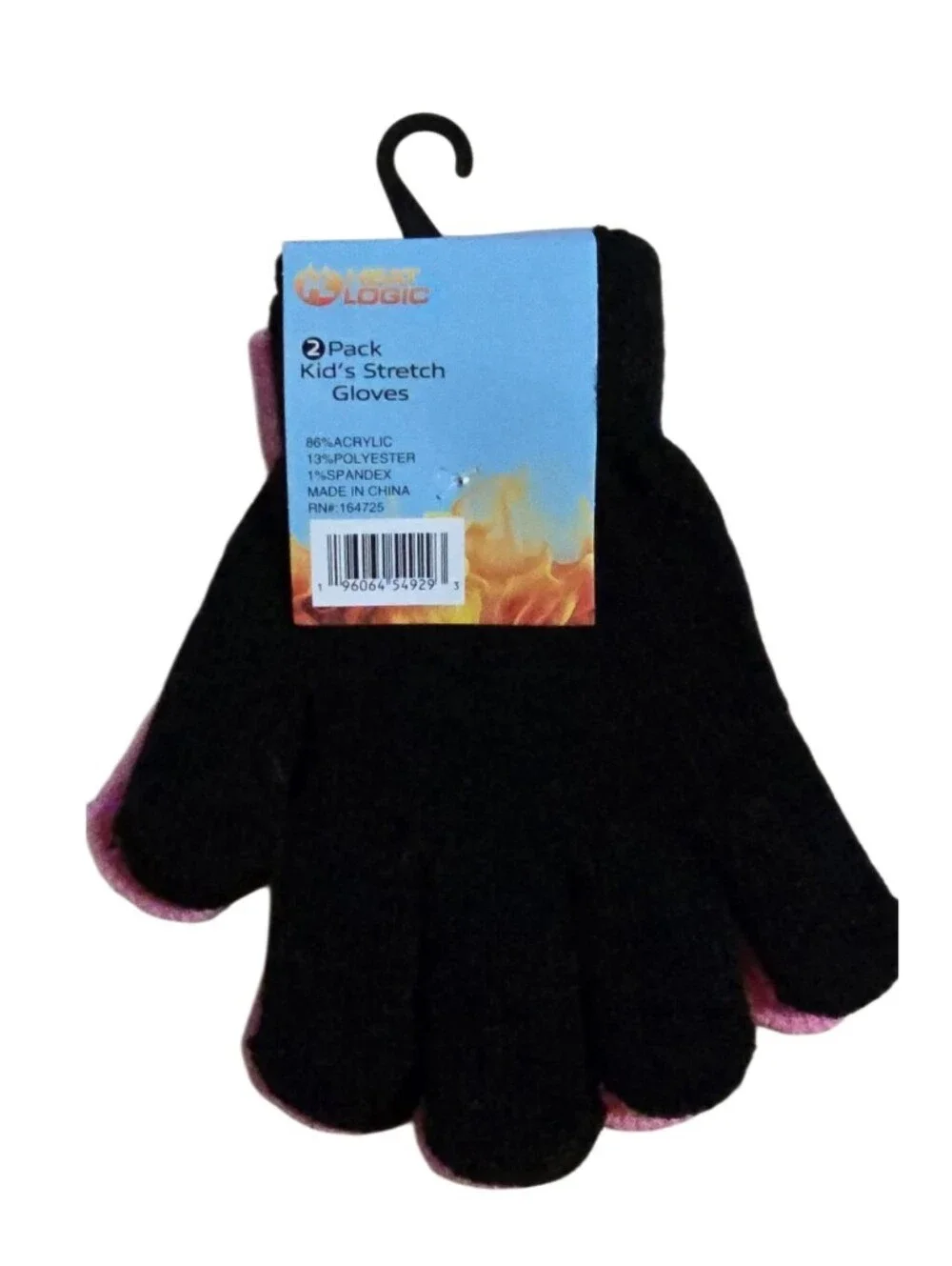 #HL03 Cozy Knit Beanie and Gloves Set - Black or Pink 2 Pairs